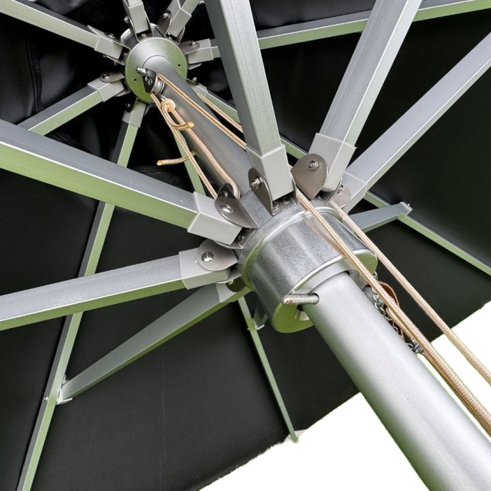 Portable fabric printed event umbrellas