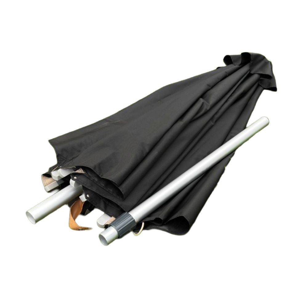 Portable fabric printed event umbrellas