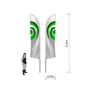 Feather Flag 5.2m Double