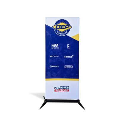 Slimline Fabric Banner Stand: Portable Power with Double-Sided Impact