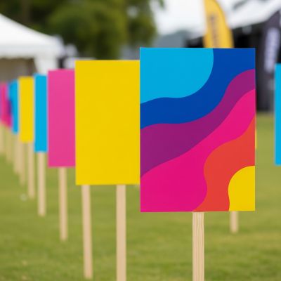 Corflute Picket Signs - Ideal for Outdoor Use