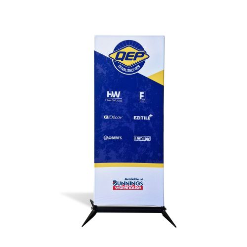 Slimline Fabric Banner Stand: Portable Power with Double-Sided Impact