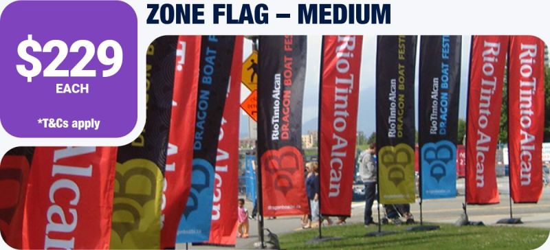 Zone Flag 3m Medium